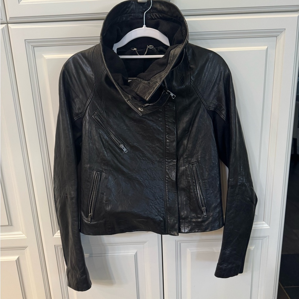 Women's Black Leather Jacket